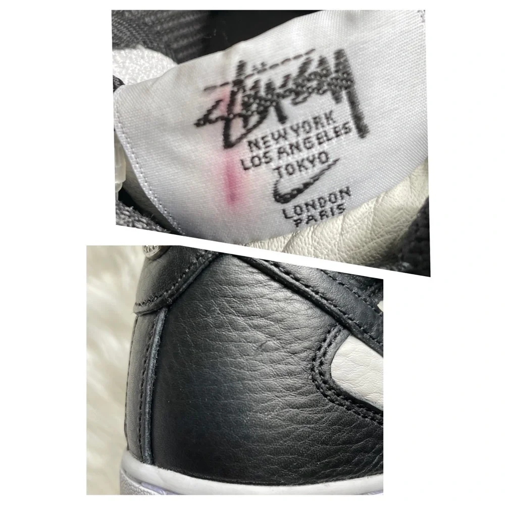 Nike x Stussy Air Force 1 Mid 07 Light Bone W8.5 DJ7840-002 NIB